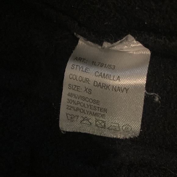 Open dark navy cardigan - Picture 5 of 8